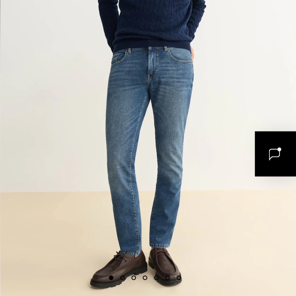 Warp + Weft Amsterdam Slim Jeans Men's 33x32 Montrose Medium Wash Denim